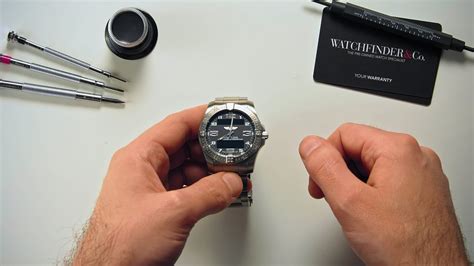 breitling digital display|how to set breitling aerospace.